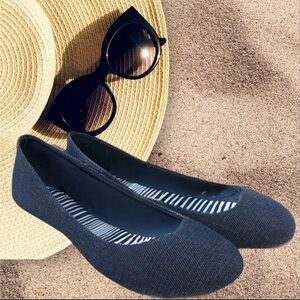 Time and Tru Denim Flats Sz 10
